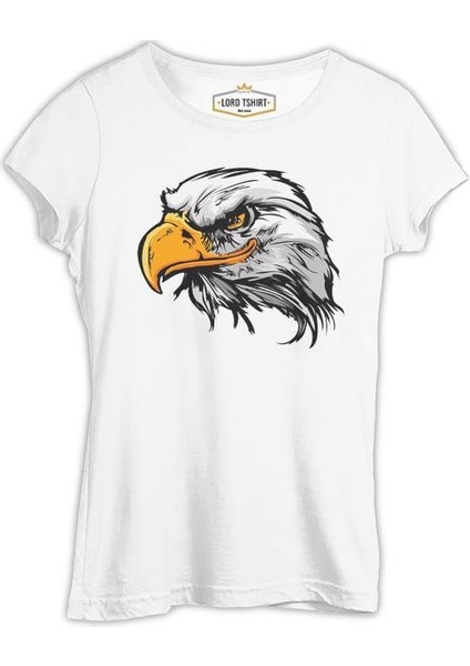 Hayvan - Vahşi Kartal Beyaz Kadın Tshirt