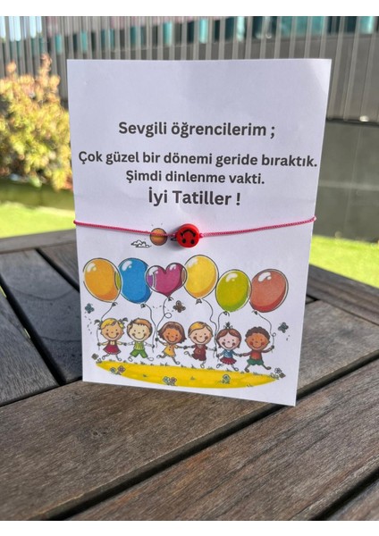 Okul Tatilli Hediyelik Kartı-Emoji Bileklik- 20 Adet