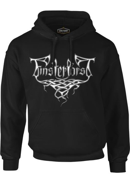 Finsterforst - Logo Siyah Erkek Fermuarsız Kapşonlu