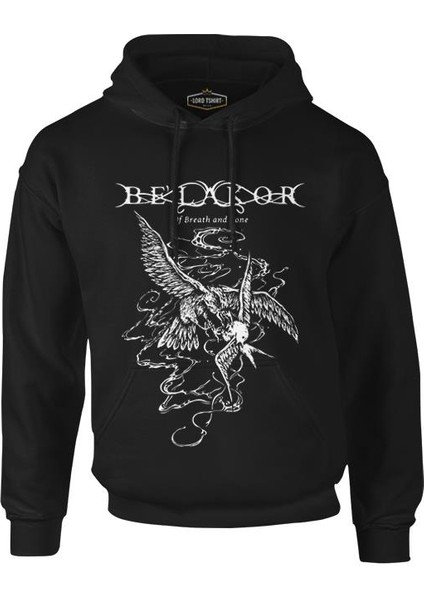 Belakor - Of Breath And Bone Siyah Erkek Fermuarsız Kapşonlu