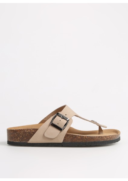 Bej Kadın Terlik 11 Fınger