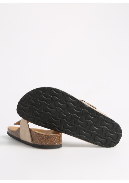 Bej Kadın Terlik 11 Fınger fırsatları