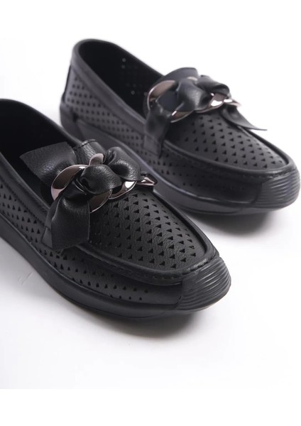 (Qc Shoes) Termo Kaymaz Taban Günlük Kadın Ayakkabı Siyah modelleri