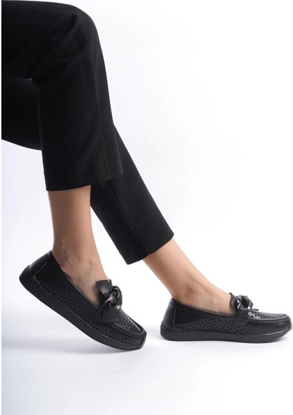 (Qc Shoes) Termo Kaymaz Taban Günlük Kadın Ayakkabı Siyah indirimleri