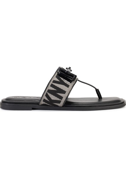 Siyah Kadın Terlik Horızon - Flat Thong Sandal