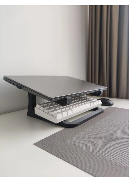 Laptop Standı Macbook Stant Plastik Siyah