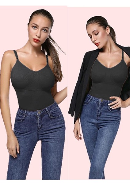 1234 Ip Askılı Sıkılaştırıcı Çıtçıtlı Kadın Zıbın Korse Siyah modelleri