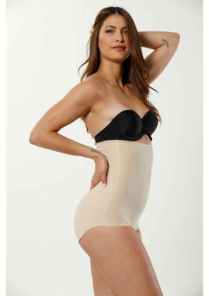 1234 Lazer Kesim Dikişsiz Yüksek Bel Hayalet Kadın Slip Korse fiyatları