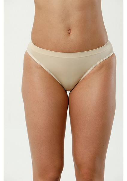 1234 Dikişsiz Seamless Slip Bikini Kadın Toparlayıcı Külot Ten