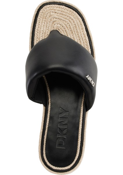 Siyah Kadın Terlik Fıfı - Platform Thong Sandal