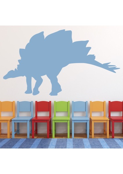Yürüyen Stegosaurus Dinozor Çocuklar Dekoratif Duvar Sticker Çıkartma Bebek Çocuk Odası