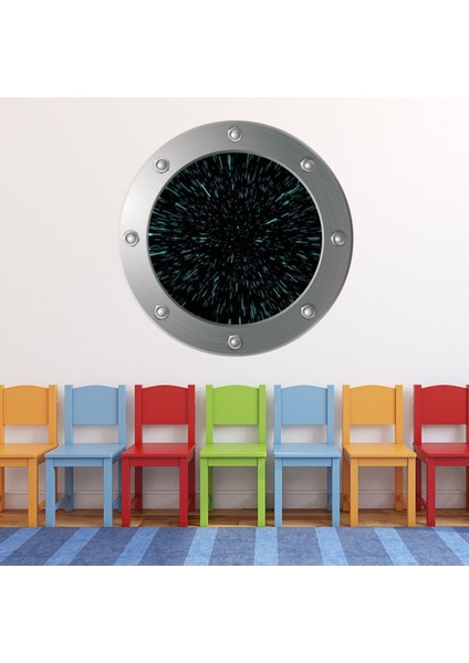 Hiperuzay Uzay Galaxy Lomboz Dekoratif Duvar Sticker Çıkartma Bebek Çocuk Odası