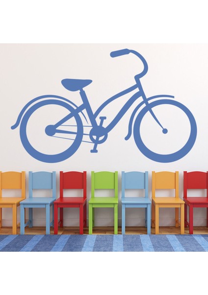 Klasik Bisiklet Bisiklet Dekoratif Duvar Sticker Çıkartma Spor Salonu Çocuk Odası