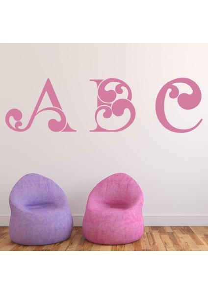 Abc Alfabe Kreş Dekoratif Duvar Sticker Çıkartma Bebek Çocuk Odası