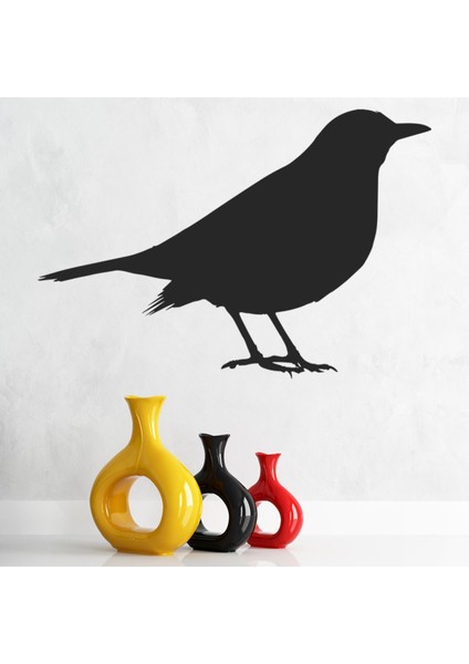 Karatavuk Kuş Dekoratif Duvar Sticker Çıkartma Yatak Çocuk Odası