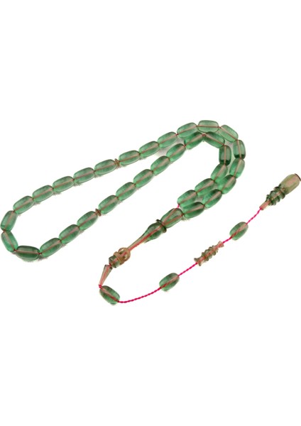 Özel Seri Halkalı Imame Kapsül Kesim 12X7 mm Ateş Kehribar Sistem Püsküllü Tesbih