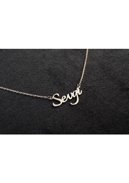 Burhan sağlam Kişiye Özel 925 Ayar Gümüş İsim Kolye fiyatları