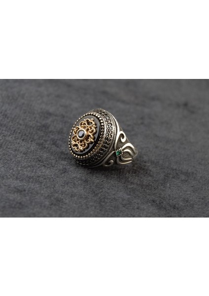 Onix Taşı Gümüş Yüzük 16,20 Gram
