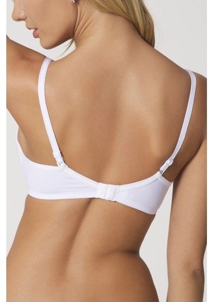 Orkide Kadın Beyaz Push Up Dolgulu Basic Sütyen 8350