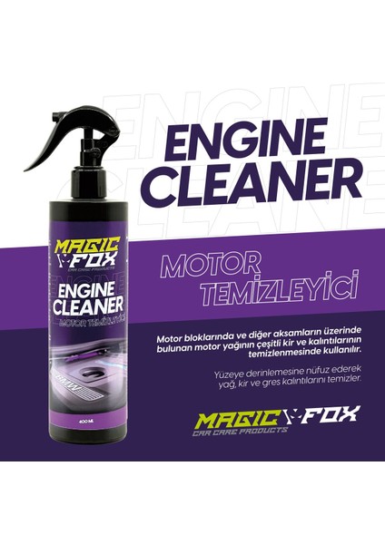 Motor Temizleyici ve Motor Koruyucu Set