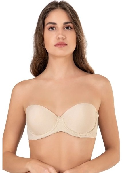 Orkide Kadın Ten Push-Up Dolgulu Straples Sütyen 2850