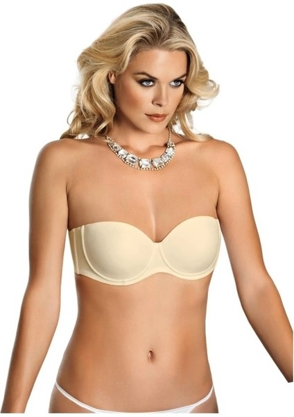Orkide Kadın Ten Push-Up Dolgulu Straples Sütyen 2850