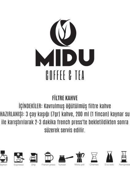 Klasik Filtre Kahve 1000 gr modelleri