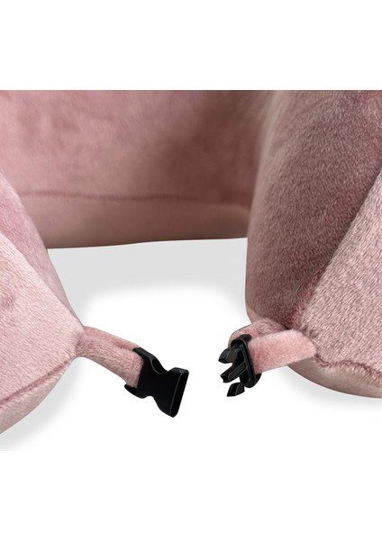Viscohappy Ortopedik Profesyonel Visco Seyahat Yastığı ( Toz Pembe )