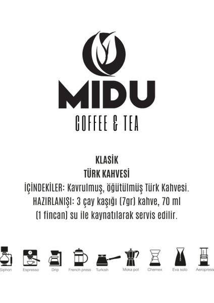 Klasik Türk Kahvesi 500 gr. modelleri