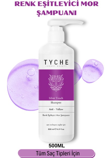 Luxury Beauty Turunculaşma Karşıtı Renk Eşitleyici Mor Şampuan Silver Touch Shampoo Anti-Yellow 500ML