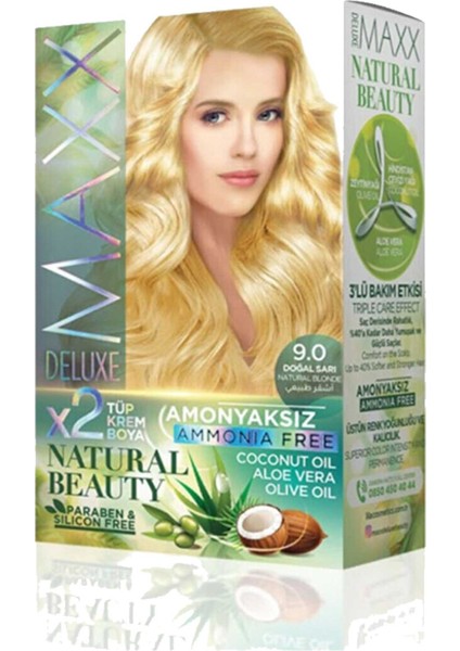 Kornea Store Natural Beauty Amonyaksız Saç Boyası 9.0 Doğal Sarı