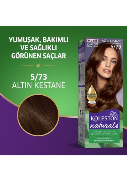 Wella Koleston Naturals Saç Boyası Altın Kestane 5/73