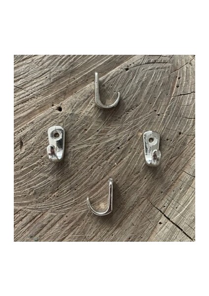 Dekoratif 2cm Mini Askı Nikel Renk Mini Kanca Tesbih Askısı 12 Adet 2cm