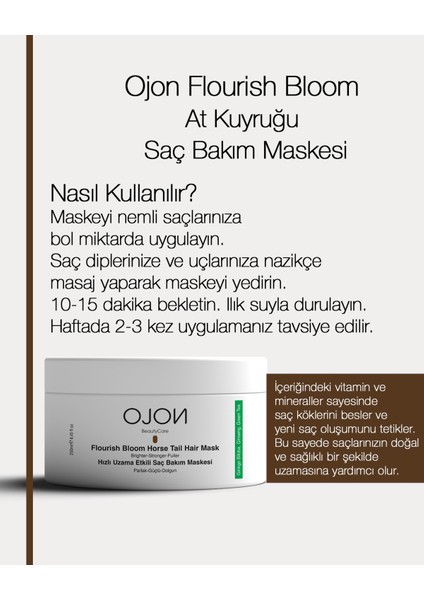 At Kuyruğu Bitki Özlü Hızlı Uzama Saç Bakım Maskesi 250ML / Besler, Korur, Hızlı Uzama modelleri