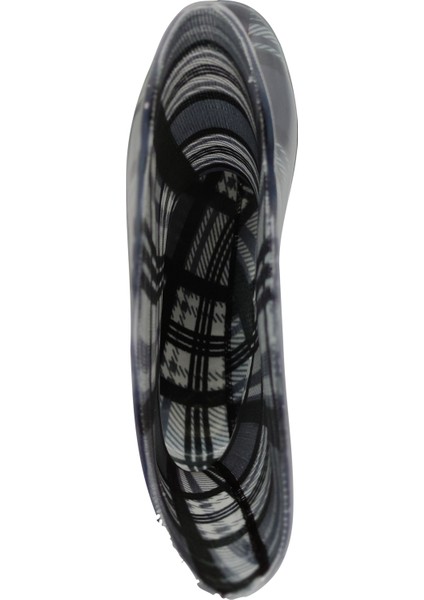 Çocuk Gri Renkli Ekoseli Iş Bahçe Yağmur Çizmesi fiyatları