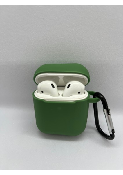 The Monka Apple Air Pods 2. Nesil Uyumlu Yeşil Silikon Kılıf