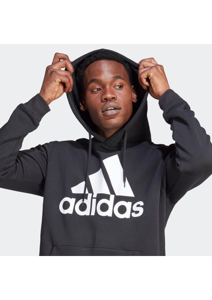 Big Logo Fleece Hoodie Erkek Kapüşonlu Sweatshirt IB4024 modelleri