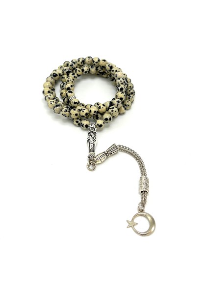 Sertifikalı Dalmaçyalı Jasper 6mm 99LUK Doğal Taş Tesbih modelleri