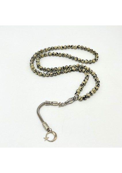Sertifikalı Dalmaçyalı Jasper 6mm 99LUK Doğal Taş Tesbih fırsatları