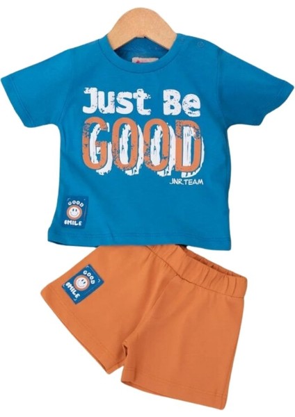 Just Be Good Baskılı Erkek Bebek Takım