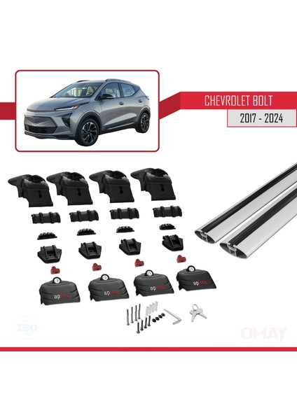 Chevrolet Bolt 2017 ve Sonrası ile Uyumlu Ace-2 Ara Atkı Tavan Barı Gri 2 Adet fırsatları