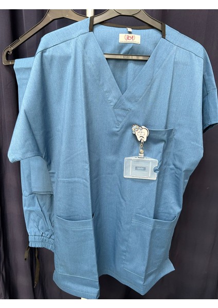 Hemşire Doktor Scrubs Ligralı Üniforma Takım