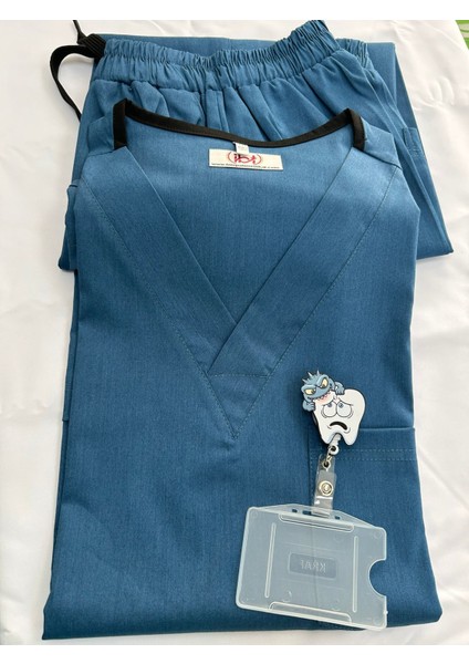 Hemşire Doktor Scrubs Ligralı Üniforma Takım