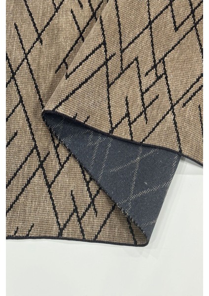 Zikzak Saçaklı Dokuma Şönil Kaymaz Taban Pamuk Yıkanabilir Vizon Salon Halısı Yolluk Mutfak Halısı Kilim modelleri