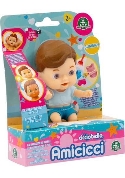 Yaz Temalı Amiccici Tatilde Tekli Et Bebek Plaj Oyuncağı - Cicciodaniel - 10 cm