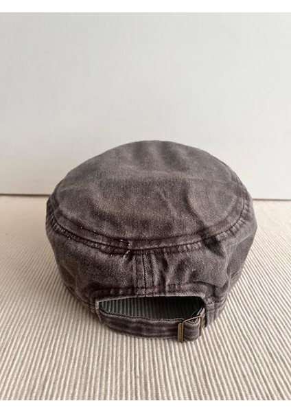 Fidel Castro Model Yıkamalı Arkasından Ayarlanabilir Unisex Kahverengi Şapka