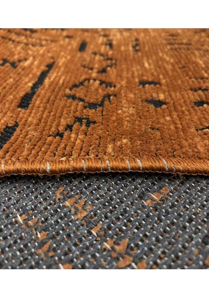 Iskandinav Dokuma Şönil Kaymaz Taban Pamuk Yıkanabilir Kiremit Salon Halısı Yolluk Mutfak Halısı Kilim