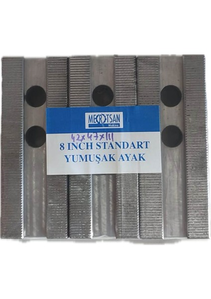 Özel Yumuşak Ayak 8 Inch(Kanal 14), 1,5X60 mm Hatve Ölçüsü, 42X47X111MM, 3 Adetlik Paket