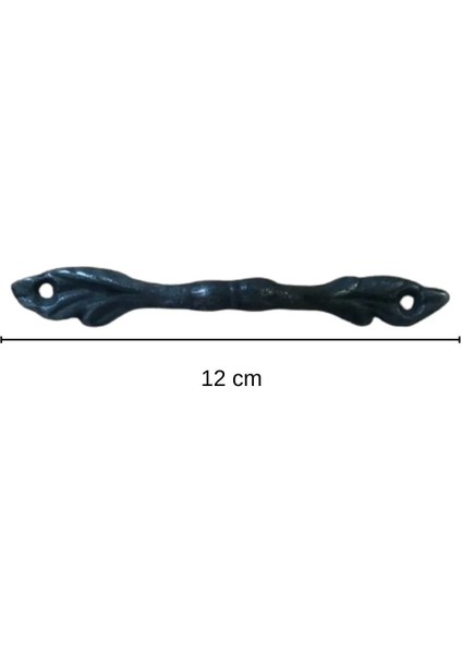 Oksit Siyah 12 cm Pirinç Döküm Mobilya Kulpu/çekme Kol