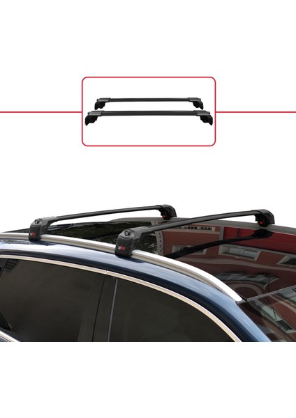 Togg T10X 2023 ve Sonrası ile Uyumlu Ace-2 Ara Atkı Tavan Barı Siyah 2 Adet fiyatları